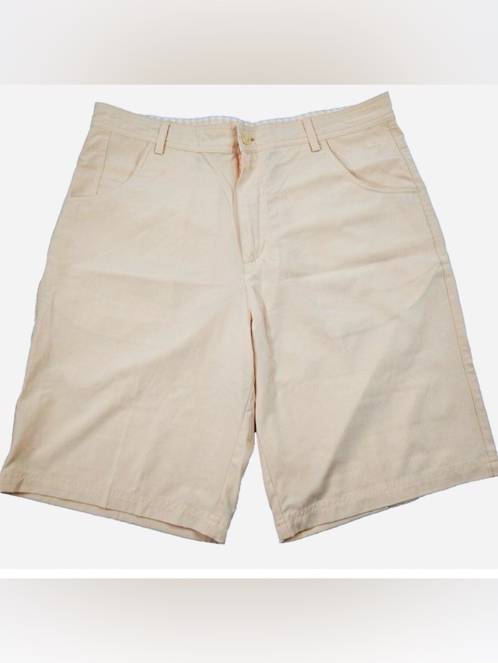 Short Par 4 Men's Cotton Golf Shorts 34 Neutral Casual Preppy Summer